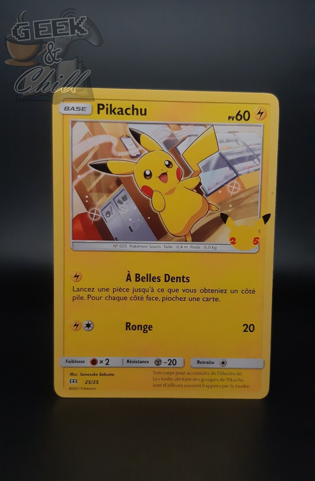 Carte Pokémon - 25th Anniversaire - Promo McDo 2021 - Pikachu