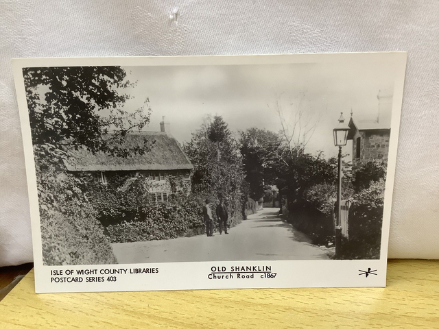 Old Shanklin, Isle of Wight, Church Road c1867 Isle of Wight County Libraries Postcard Series. Our Ref No R612 £2.00