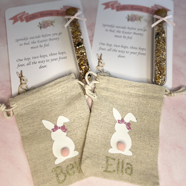 Easter bunny food and gift bag