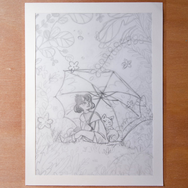 Croquis Parapluie De Lumière 