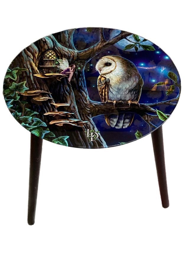 Lisa Parker &quot;Fairy Tales &quot; Glass side table