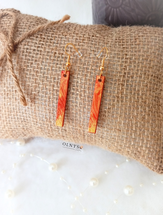 Boucles d'oreilles en bois