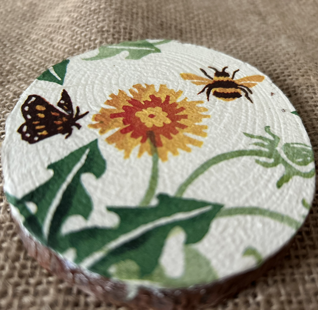 Dandelion candle plate 