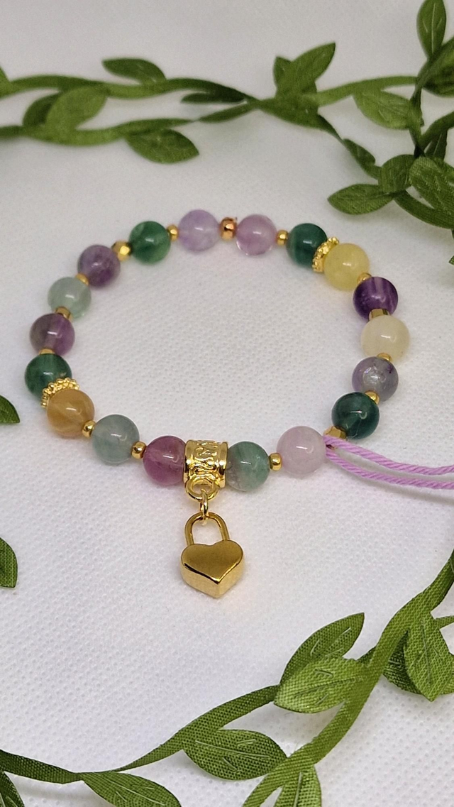 Bracelet Fluorite en 0,8 cm 