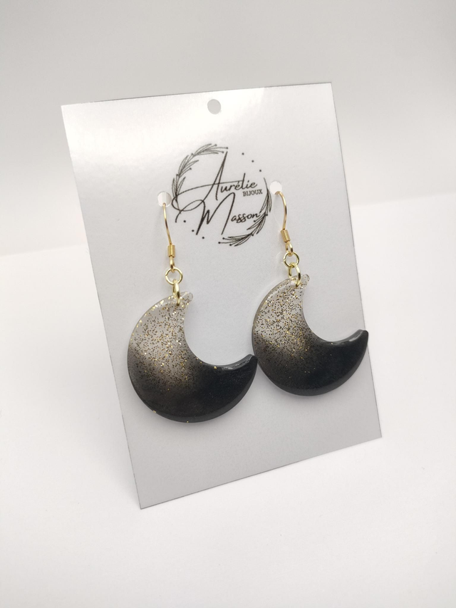 Boucles d'oreilles résine