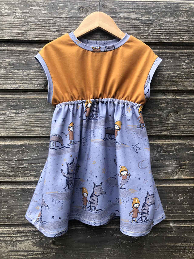 Tunique évolutive «Histoire de loup et ocre»