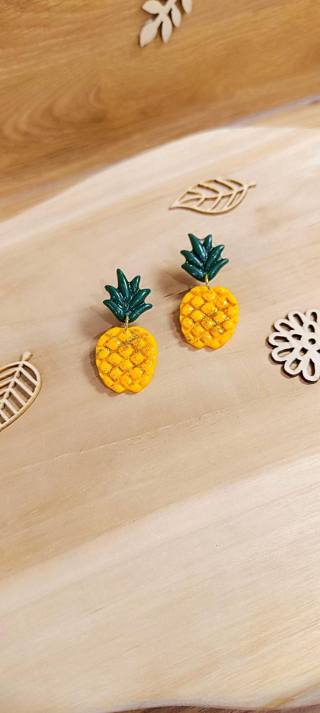 Boucles d&#039;oreilles - Ananas 