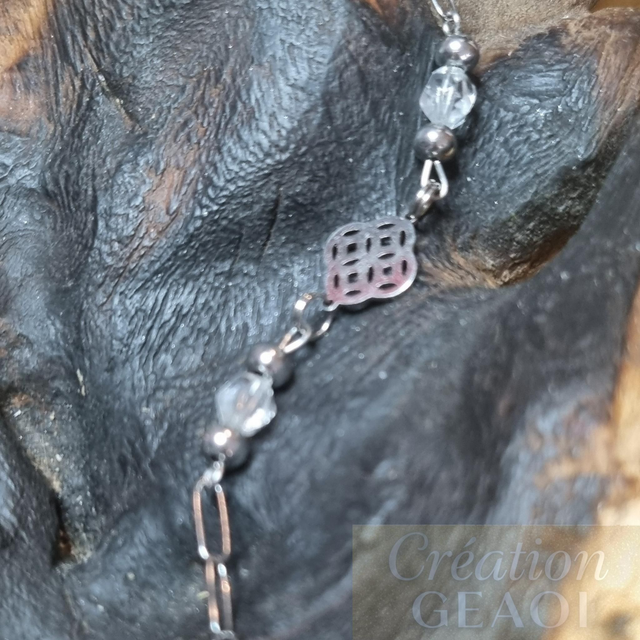 Bracelet arabesque: Cristal de roche