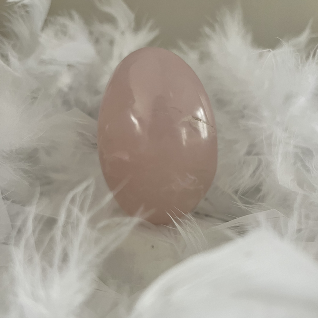 Quartz rose poli à pose 131 gr