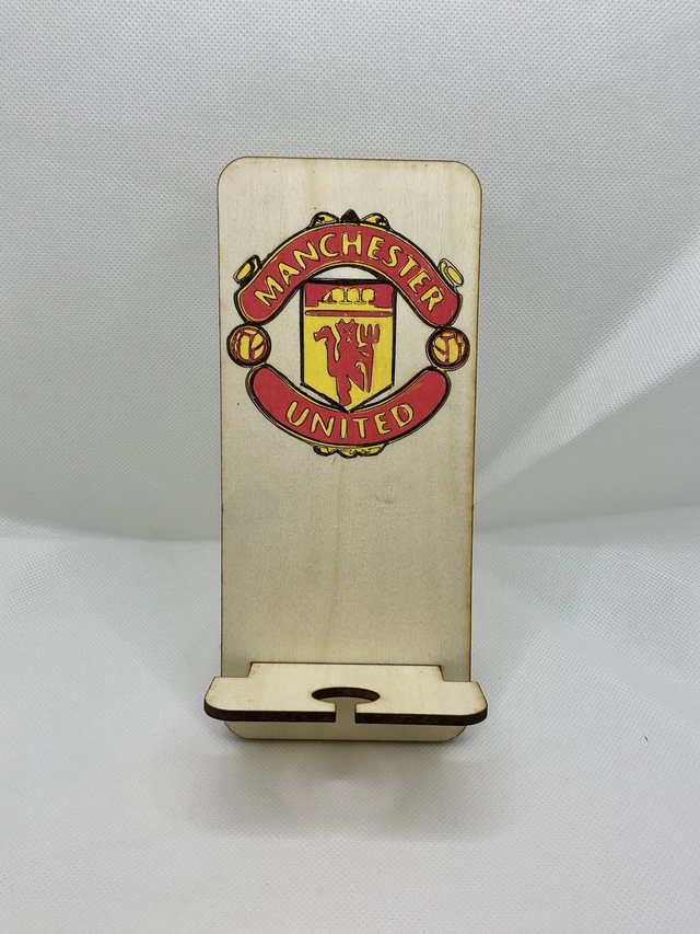 Laser cut football phone holder. 