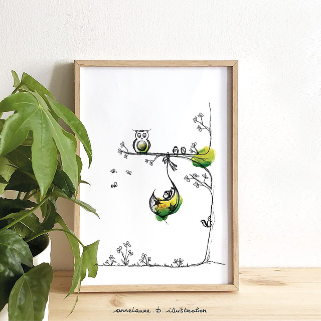 Affiche L&#039;arbre chouette