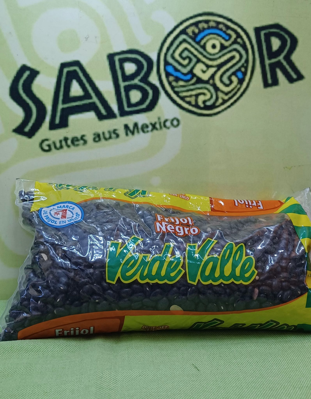 Bohnen schwarz roh, Frijoles negros crudos 1 kg