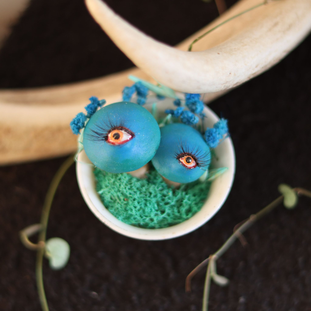 Eli et Nova, mini veilleuses mycéliennes