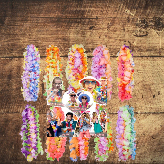 Hawaiianische Blumenketten Lei uno