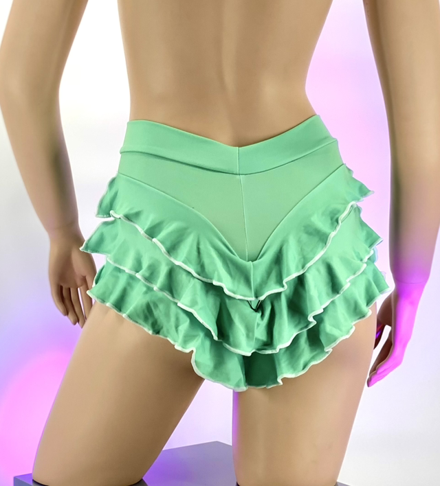 Fruit Short Volantes Naga Aguamarina