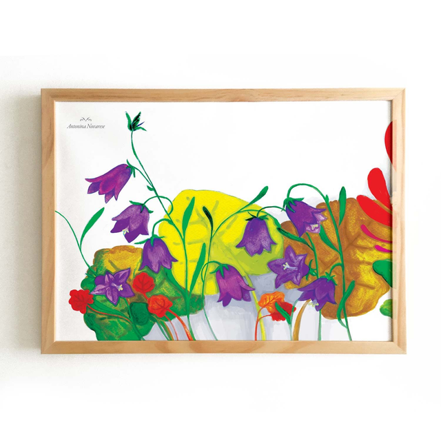 Affiche &quot;Fleurs de jacinthe des bois&quot;