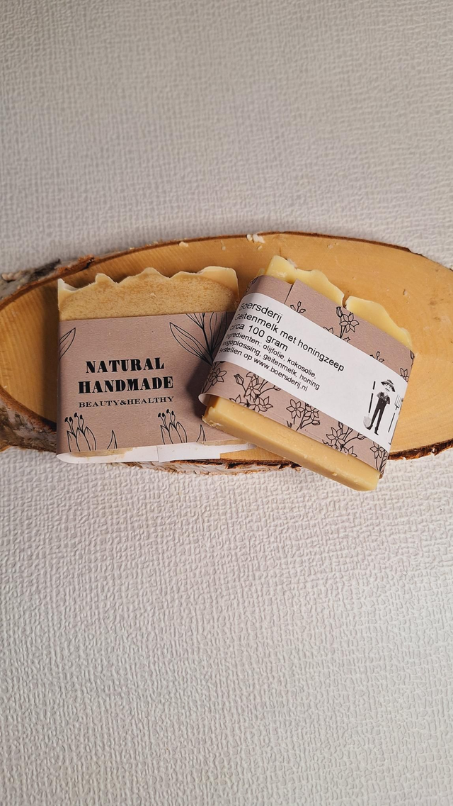 Geitenmelk zeep met honing 