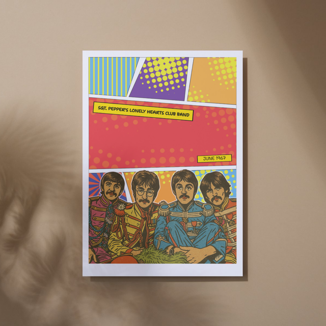 The Beatles Sgt. Pepper Music Poster