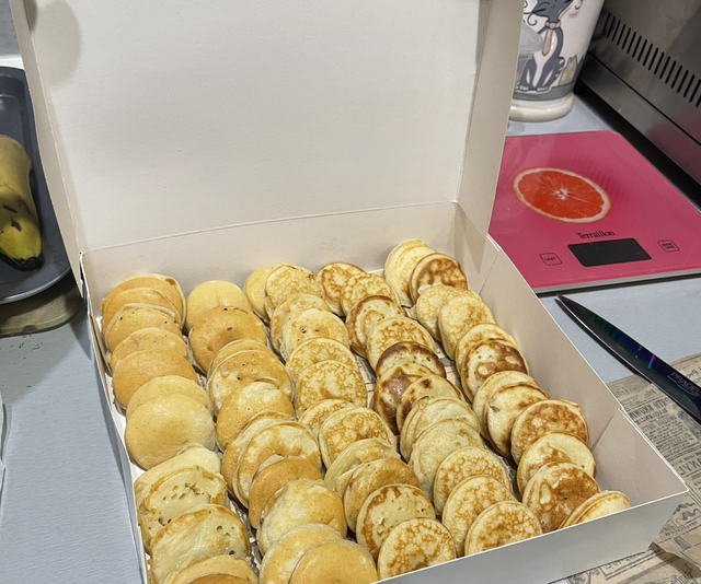 Poffertjes (mini pancakes hollandais)