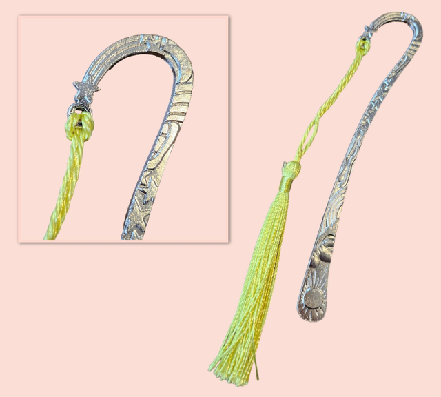 Pale Yellow Tassel Bookmark