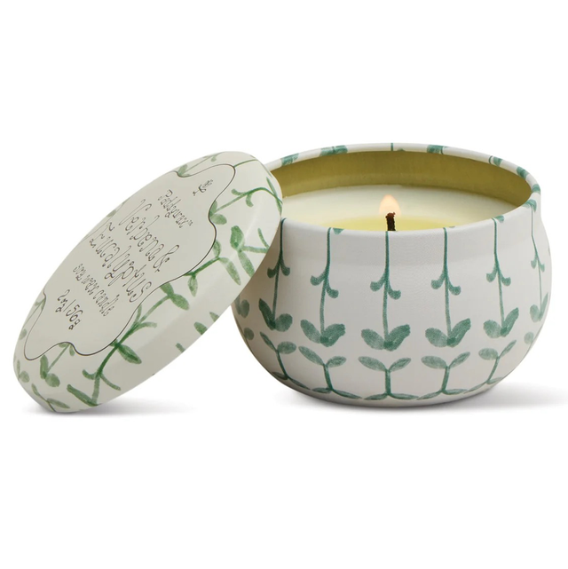 Printed tin candle 56gr  VERBENA &amp; LEMONGRASS