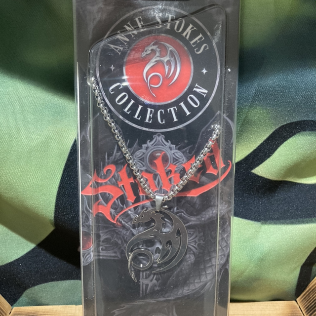 Anne Stokes Tribal Dragon Necklace