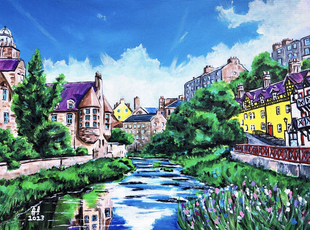 X4 Prints - Dean Village, Edinburgh 8"x10" (£7.50 per unit)