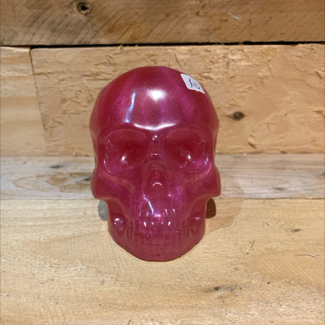 Pink Resin Skull 