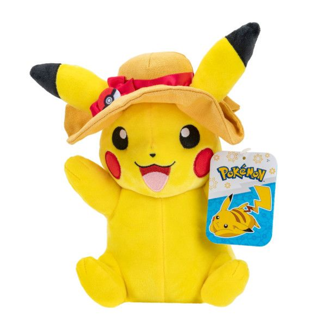 Pokémon: Summer Pikachu with hat pehmolelu (20cm)