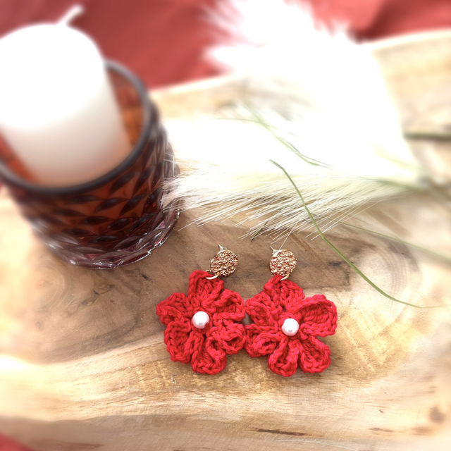 Boucles d&#039;oreilles - FLEUR CHERRY