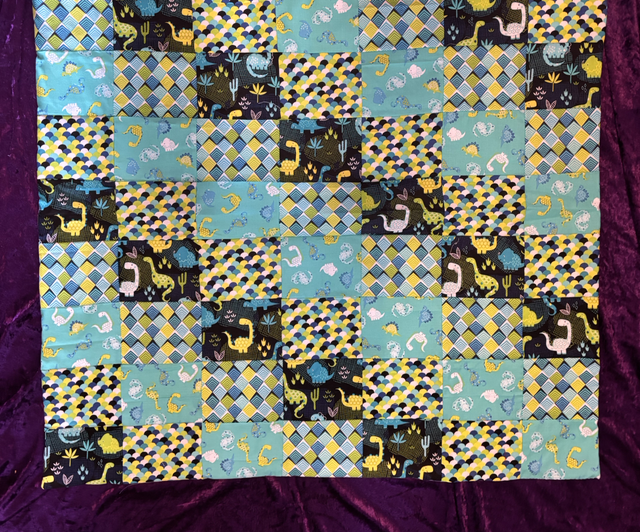 Quilt/Lap Blanket Dinosaur Pattern