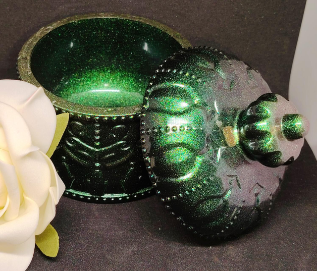 Boîte couronne vert caméléon 