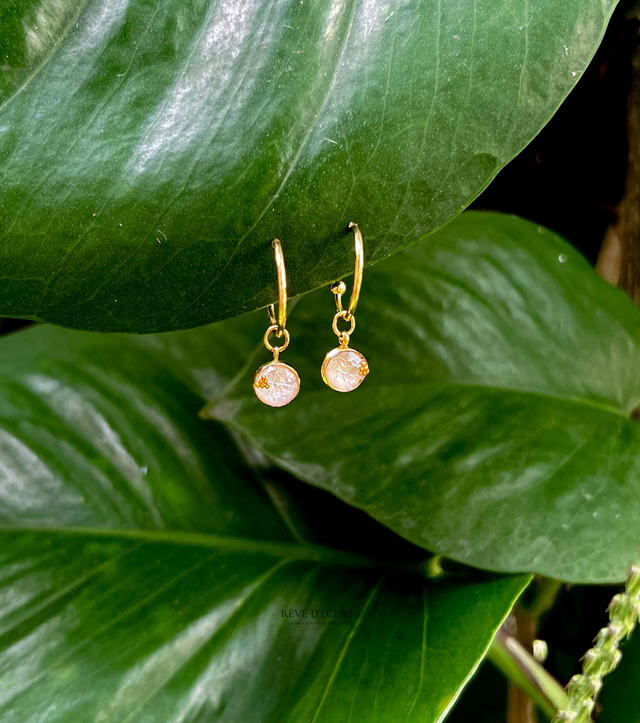 Boucles d'oreilles - Fleurs de bougainvillier