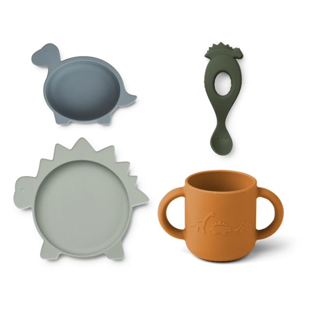 Liewood - vivi silicone set dino 