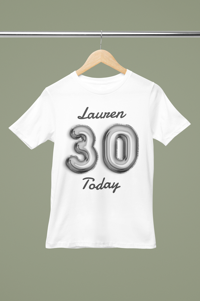 Personalised Birthday T-Shirt - Balloons