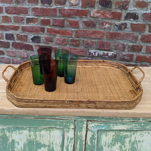 Plateau osier et rotin