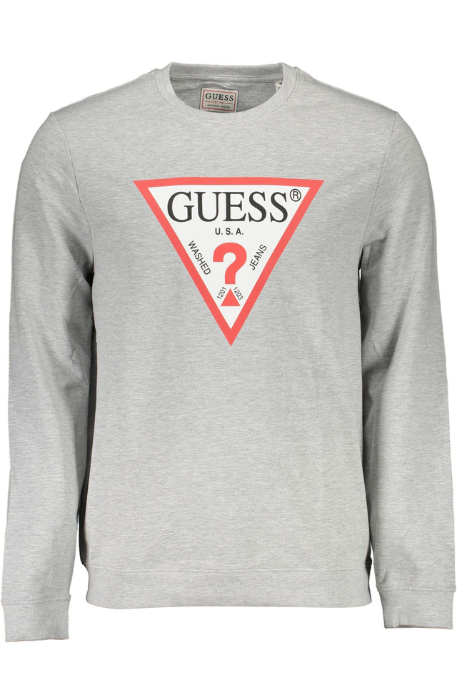 GUESS JEANS FELPA SENZA ZIP UOMO GRIGIO
