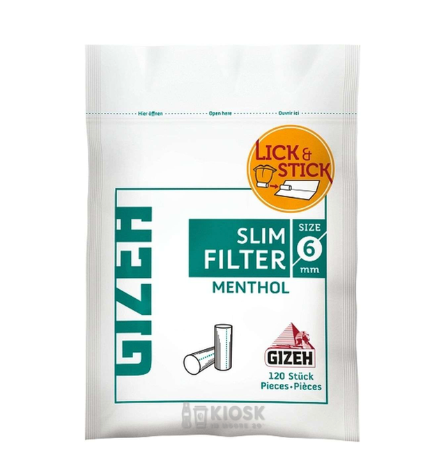 037 | Gizeh Slim Filter Menthol 6mm