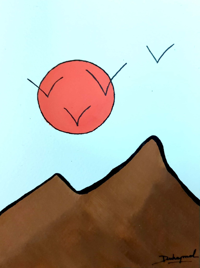 Montagne ensoillées