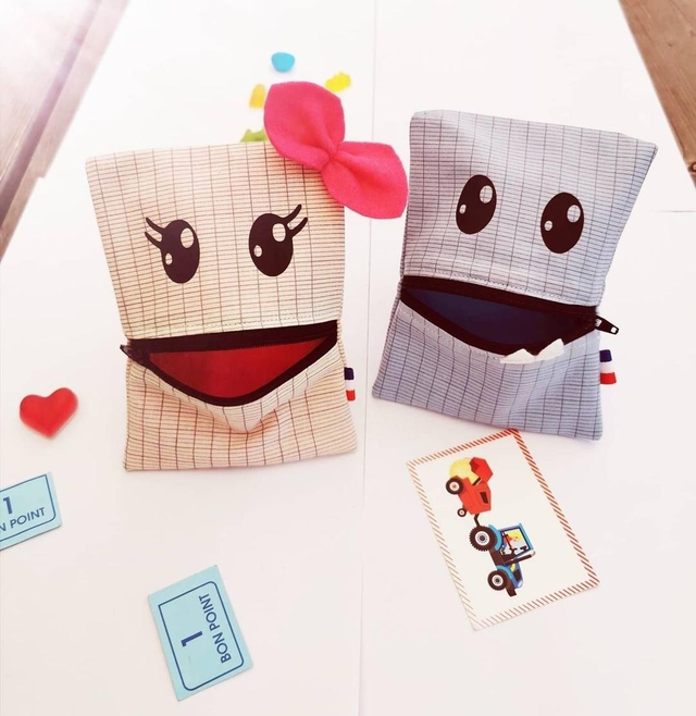 Pochette Bon Point bleue