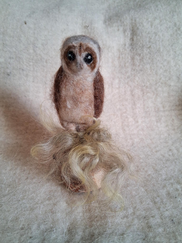 Needle Felt Owls