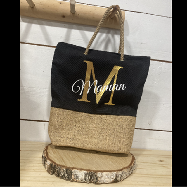 Sac cabas Initial + maman 