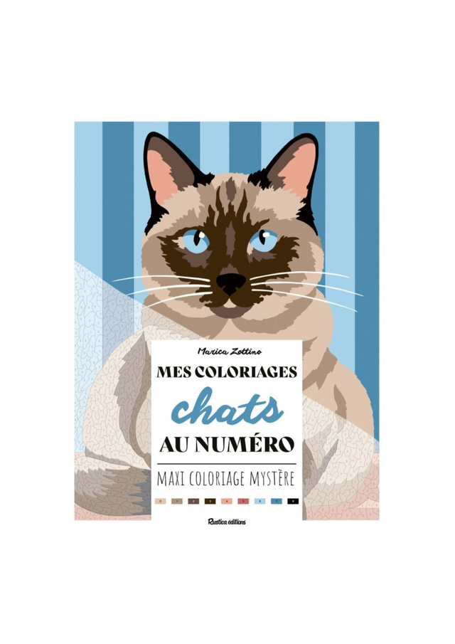 Mes coloriages chats au numéro