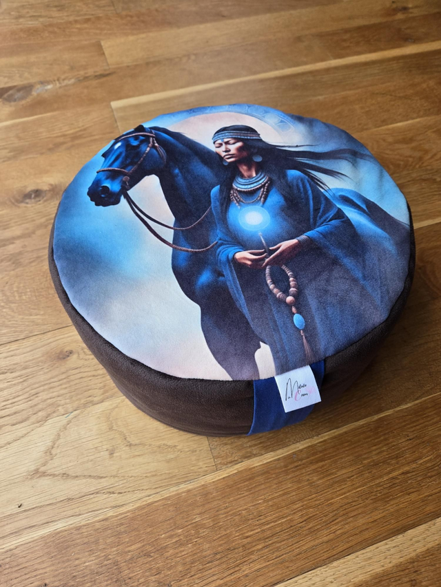 Zafu sacré Chamane et cheval