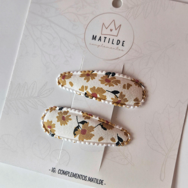 Clip Par Flores Amarillas