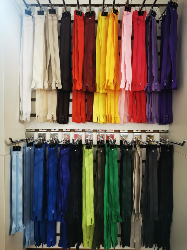 Zips. Standard. 20cm (8") and 30cm (12") see varients for prices/colours. 