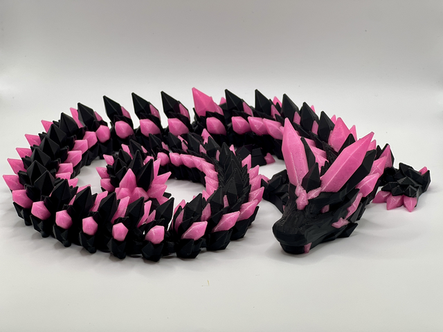 Pink and black dual colour dragon!