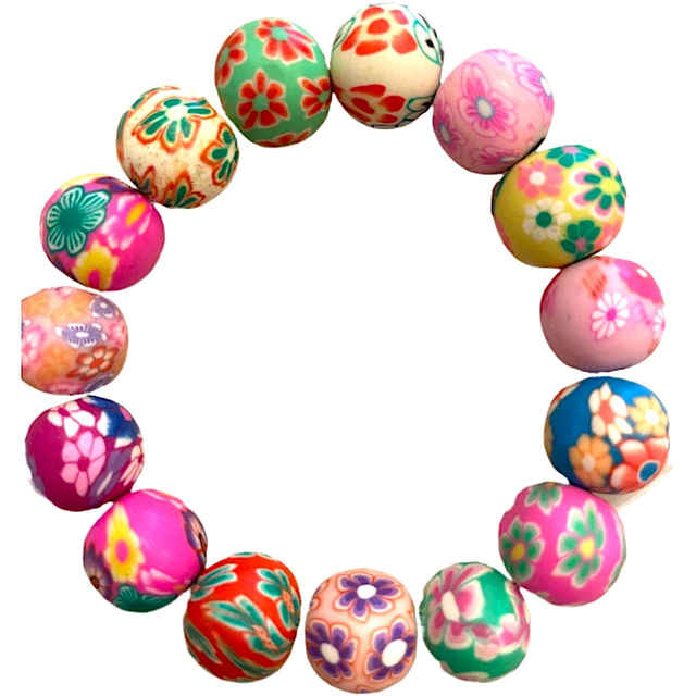 Armband vintage floral 12 mm