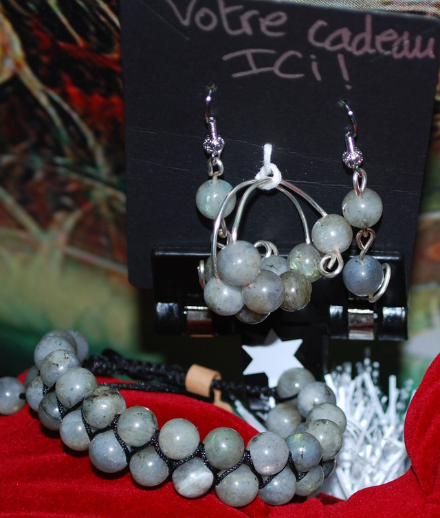 Le bracelet en séraphinite acheté = une bague et une paire de boucle d&#039;oreille offerte !