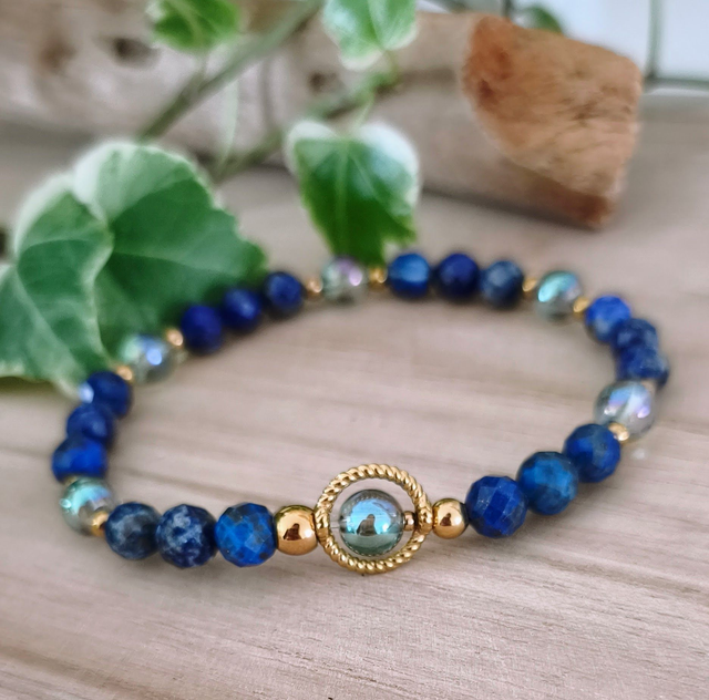 Bracelet "Émotive" Lapis lazuli 